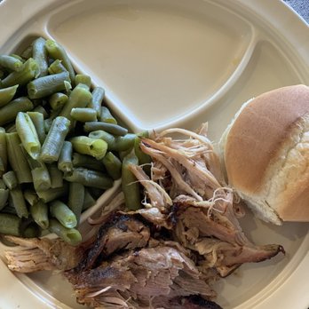 Whole Hog Cafe - Kids meal. Pulled pork and green beans. - Barbeque Near Me - Springfield, Missouri Whole Hog Cafe - Kids meal. Pulled pork and green beans. - Barbeque Near Me - Springfield, Missouri