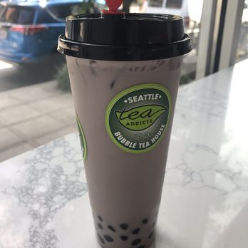 Tea Addicts - Ordered the taro milk tea with boba as recommended by the worker. Meh. Didn't taste like taro at all. Would not order again. - Bubble Tea Near Me - Seattle, Washington Tea Addicts - Ordered the taro milk tea with boba as recommended by the worker. Meh. Didn't taste like taro at all. Would not order again. - Bubble Tea Near Me - Seattle, Washington