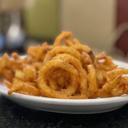 Curly fries. Curly fries.