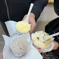 Il Gelato di San Crispino - Banana, honey, pistachio, and chocolate mousse
