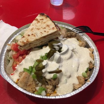 The Halal Guys - Chicken Platter - Halal Near Me - Costa Mesa, California