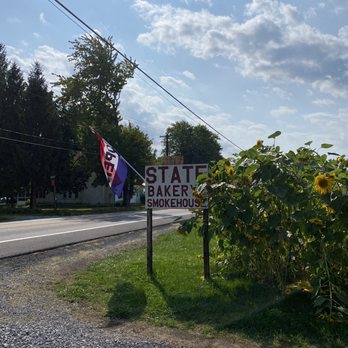 State Eatery - bakery sign from the road - Breakfast & Brunch Near Me - Newfield, New York