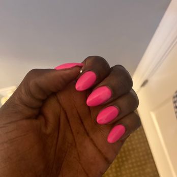Bliss Nail Spa - You can see the jagged thumb nail and lumpy polish. - Day Spas Near Me - Millersville, Maryland Bliss Nail Spa - You can see the jagged thumb nail and lumpy polish. - Day Spas Near Me - Millersville, Maryland