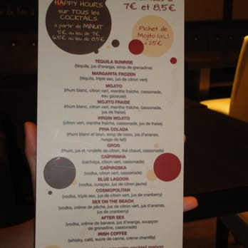 Le Pery - Modalités des Happy Hours sur les cocktails: tous les jours à partir de minuit. - Cocktail Bars Near Me - Toulouse, 31