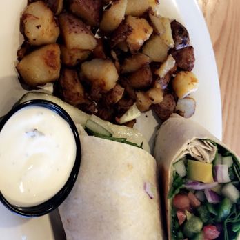 Eggs Up Grill - Veggie Wrap with Home Fries - Breakfast & Brunch Near Me - Lexington, South Carolina Eggs Up Grill - Veggie Wrap with Home Fries - Breakfast & Brunch Near Me - Lexington, South Carolina