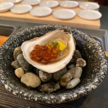 Umami Omakase - Oyster with ikura - Japanese Near Me - Cambridge, Massachusetts Umami Omakase - Oyster with ikura - Japanese Near Me - Cambridge, Massachusetts