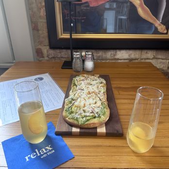 Sip & Savor - Chicken artichoke flatbread - Specialty Food Near Me - Marion, Virginia Sip & Savor - Chicken artichoke flatbread - Specialty Food Near Me - Marion, Virginia
