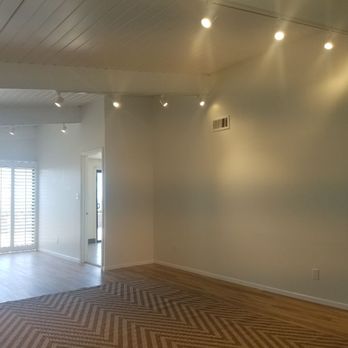 New Led Track Lighting System On A Vaulted Wooden Ceiling Pacific