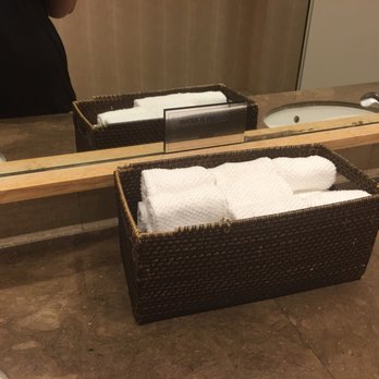 the C restaurant + bar - I love this.  They don't waste the Planet with paper towels.  They have hand towels.  I love earth friendly businesses. - Seafood Near Me - Monterey, California