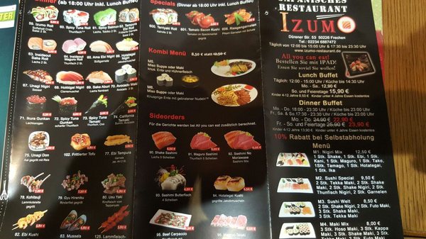 Menu photo 1 Izumo Frechen, NW