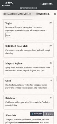 Menu photo 8 IZAKAYA OSEN Los Angeles, CA
