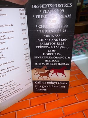 Menu photo 6 Los Tres Potrillos Phoenix, OR
