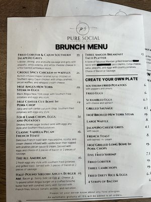 Menu photo 8 Pure Social Bar & Grill Richardson, TX