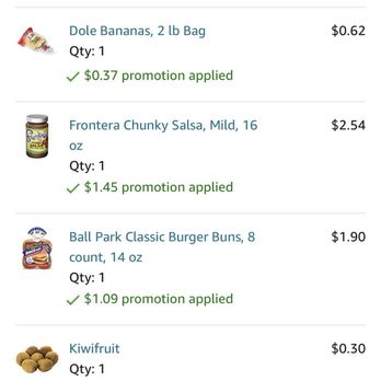 Amazon Fresh - GLITCH #2.  I was charged for a KIWI FRUIT that I didn't buy nor did I ever handle.... - Grocery Near Me - Murrieta, California