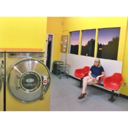 Coin & Drop Off Laundry - It's very yellow here