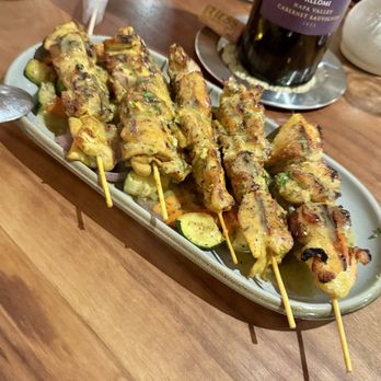 Lady Elaine - Turmeric Chicken Skewers - Mediterranean Near Me - Honolulu, Hawaii Lady Elaine - Turmeric Chicken Skewers - Mediterranean Near Me - Honolulu, Hawaii