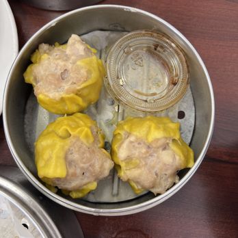 Dim Sum House - HUGE pieces of shumai, sauce container for size - Dim Sum Near Me - Los Angeles, California