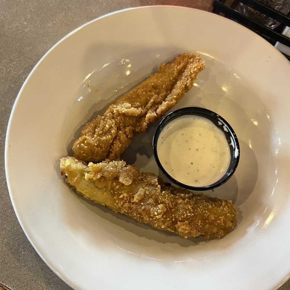 Pluckers Wing Bar - South Lamar - Fried Pickles 1/2 serving. Comes with 3 pieces but I devoured one before taking the pic. They come with Ranch. - Chicken Wings Near Me - Austin, Texas Pluckers Wing Bar - South Lamar - Fried Pickles 1/2 serving. Comes with 3 pieces but I devoured one before taking the pic. They come with Ranch. - Chicken Wings Near Me - Austin, Texas