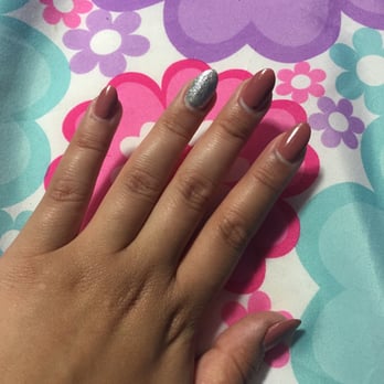 Pearl Nails - These are a few days old so they're already growing. Completely different shape as you can tell but the could be worse lol - Nail Salons Near Me - Rosemead, California