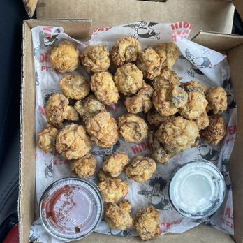 Hideaway Pizza - stupid good fried mushrooms - Pizza Near Me - Plano, Texas