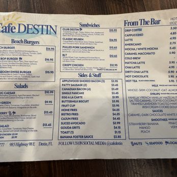 Cafe Destin - Cafes Near Me - Destin, Florida