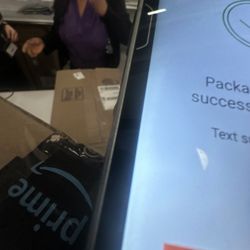 Package being accepted and manager reprimanding