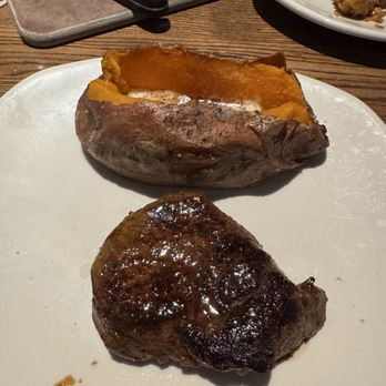 Outback Steakhouse - Filet and Sweet Potato with Honey & Brown Sugar - Steakhouses Near Me - Clive, Iowa Outback Steakhouse - Filet and Sweet Potato with Honey & Brown Sugar - Steakhouses Near Me - Clive, Iowa