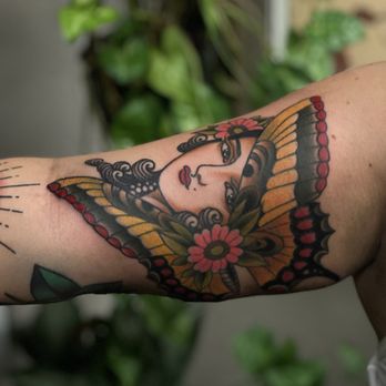 Firma Tattoo - Traditional butterfly flash - Tattoo Near Me - La Mesa, California