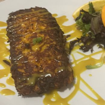 Yannis Pizza Restaurant - Sweet potato crusted salmon - Pizza Near Me - Newington, Connecticut