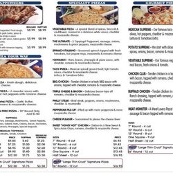 Pizza Joe's - Menu