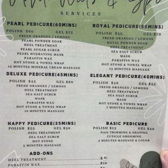 Oildale Nails - Pedicure Price List - Nail Salons Near Me - Bakersfield, California