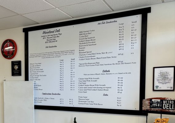 Menu photo 1 Rhineland Deli Thousand Oaks, CA
