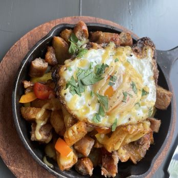 Bistro Leluco - Hash with sausage - Bars Near Me - South Portland, Maine Bistro Leluco - Hash with sausage - Bars Near Me - South Portland, Maine