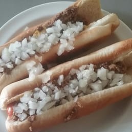 Two weiners with the works