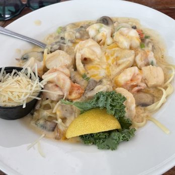 Lazy Days Restaurant - Shrimp and Scallop Pasta - Seafood Near Me - Islamorada, Florida