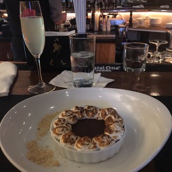 The North House - The AMAZING s'mores creme brûlée and a French 77 drink. The creme brûlée is the greatest thing ever baked on this planet! - American Near Me - Avon, Connecticut The North House - The AMAZING s'mores creme brûlée and a French 77 drink. The creme brûlée is the greatest thing ever baked on this planet! - American Near Me - Avon, Connecticut