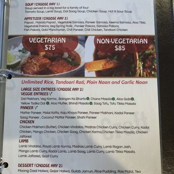 Curry Craft - Menu 8/2019 - Indian Near Me - San Marcos, California