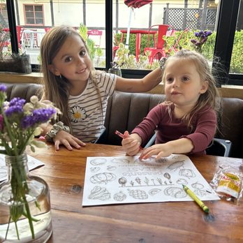 peasants FEAST - Kids menus, crayons, and boosters. Nice restaurant but also kid friendly. - American Near Me - Solvang, California
