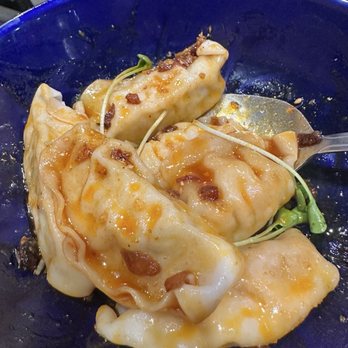 Ippudo Cupertino - Spicy dumplings mixed in the sauce - Ramen Near Me - Cupertino, California