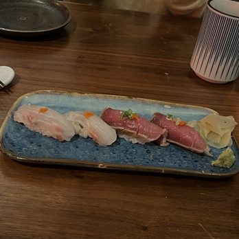 Okane - Madai Nigiri and Zuke Toro Nigiri - Sushi Bars Near Me - San Francisco, California Okane - Madai Nigiri and Zuke Toro Nigiri - Sushi Bars Near Me - San Francisco, California