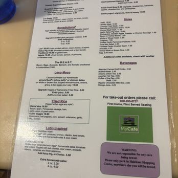 My Cafe - Breakfast & Brunch Near Me - Kapolei, Hawaii