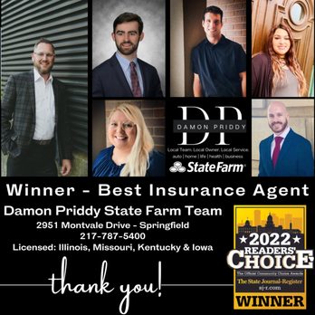 Damon Priddy - State Farm Insurance Agent - Life Insurance Near Me - Springfield, Illinois Damon Priddy - State Farm Insurance Agent - Life Insurance Near Me - Springfield, Illinois