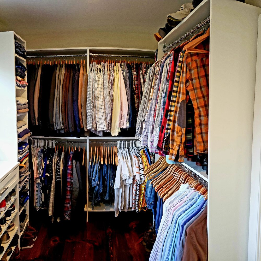 3 Sons Custom Closets - Half the closet. - Cabinetry Near Me - Killingworth, Connecticut