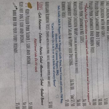 Jackpot Richie's Chicken BBQ - Menu - Barbeque Near Me - Owego, New York