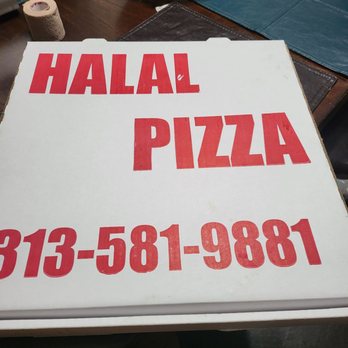 Halal Pizza - a pizza box on a table - Pizza Near Me - Detroit, Michigan