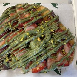 Strawberry Nutella Flat Croissant