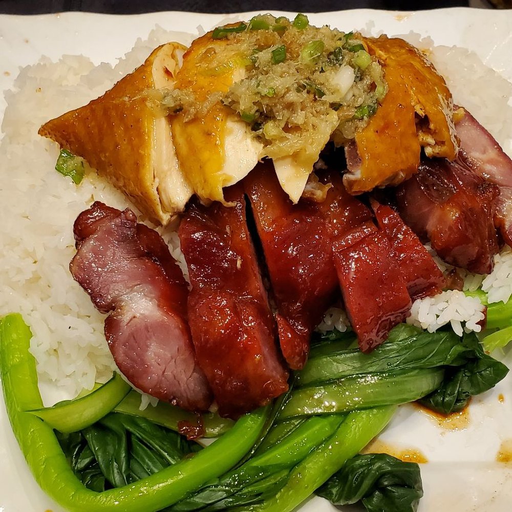 King's Kitchen - 2 meat combo [roast pork char siu, soy sauce chicken] - Cantonese Near Me - Brooklyn, New York