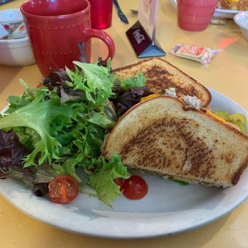 Twede's Cafe - Tuna Melt and side salad - American Near Me - North Bend, Washington