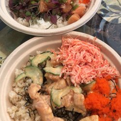 Kaku Sushi & Poké - Pick your own poke and salmon ponzu