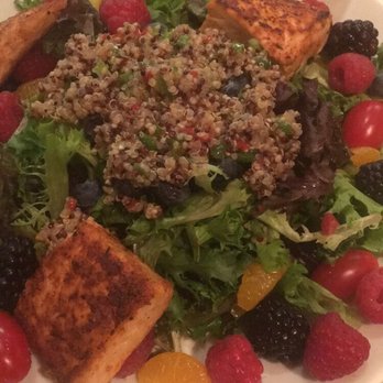 Ahnala Mesquite Room - We sat up at the bar and the bartender Tammy was super friendly and accommodating. I had the salmon quinoa salad = awesome! - New American Near Me - Fort McDowell, Arizona